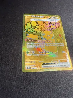 2025 POKEMON PRISMATIC EVOLUTIONS #179/131 PIKACHU EX GOLD HYPER RARE - Image 3
