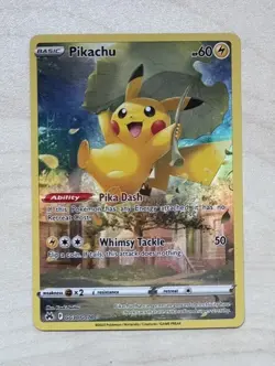 Pokemon TCG Pikachu GG30/GG70 Crown Zenith: Galarian Gallery Holo Rare NM - Image 1