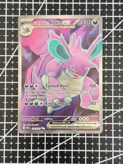 Pokemon TCG Team Rocket's Nidoking EX #216/182 Destined Rivals Ultra Rare - Image 1