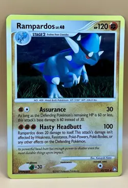 Rampardos 33/123 – Mysterious Treasures Cosmos Holo Rare- LP- - 2007 Pokemon TCG - Image 1
