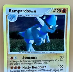Rampardos 33/123 – Mysterious Treasures Cosmos Holo Rare- LP- - 2007 Pokemon TCG - Image 2