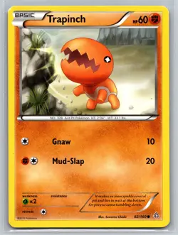 Trapinch 82/160 Primal Clash Fighting-Type Ant Pit Basic 60 HP Pokemon TCG - Image 1