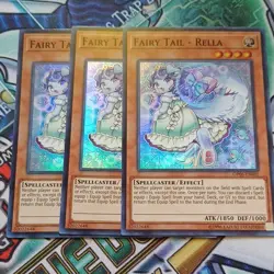 Yu-Gi-Oh! Fairy Tail - Rella x3 OP06-EN005 OTS Super Rare Playset - Image 1