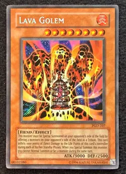 Yu-gi-oh! Lava Golem PGD-107 Pharaonic Guardian Unlimited Secret Rare - Image 1