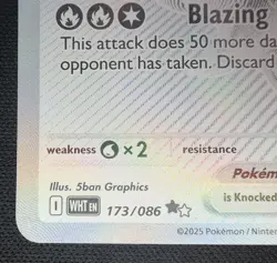 Reshiram EX 173/086 White Rare Holo White Flare - Pokemon TCG - Image 5