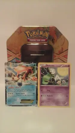 Pokemon TCG Keldeo EX Tin with Promo Cards (Keldeo EX and Meloetta Aria) - Image 1