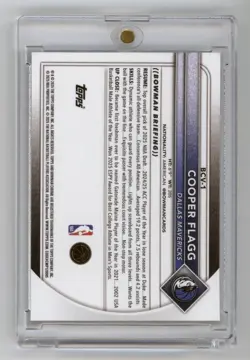2025-26 Bowman - Chrome Cooper Flagg #BCV-1 Reptilian Refractor (RC) - Image 2