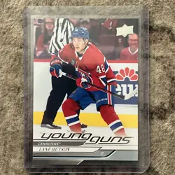 2024-25 Upper Deck Series 1 Lane Hutson Young Guns Rookie RC #229 Canadiens - Image 1