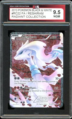2013 Pokemon Legendary Treasures #RC22 Reshiram FA Radiant Collection KSA 9.5 - Image 1