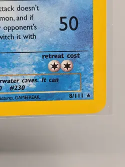 Kingdra (8/111) Rare Holo Neo Genesis Pokemon Card - Image 4