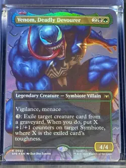 Venom, Deadly Devourer SPE 22 Magic MTG R BL NM - Image 1