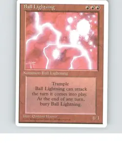 Ball Lightning Rare Fourth Edition Lightly played b1-95 MTG - Image 1