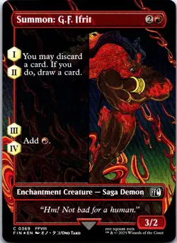 FOIL Summon: G.F. Ifrit (Borderless) C FINAL FANTASY 369 LP - Image 1