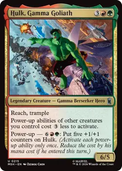 x4 Hulk, Gamma Goliath - Foil U MTG Marvel Super Heroes M/NM, English - Image 1