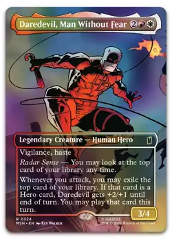 Daredevil, Man Without Fear (Borderless) (0324) (Foil) NM Marvel Super Heroes - Image 1