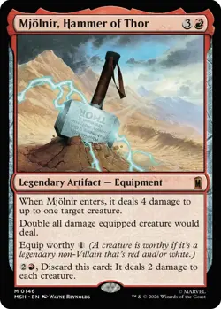 Mjolnir, Hammer of Thor x1 MTG Magic the Gathering - Marvel Super Heroes - Image 1