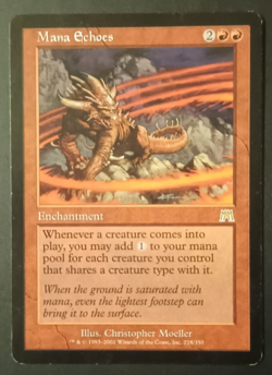 Wizards of the Coast MTG Mana Echoes Enchantment Onslaught Rare English Red 2002 - Image 1