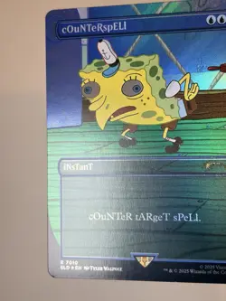 Counterspell Secret Lair 7010 Foil Alternate Art SpongeBob - Tyler Walpole - MTG - Image 3