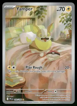 Yamper 099/094 Illustration Rare Phantasmal Flames Pokemon Near Mint - Image 1