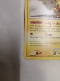 Pichu 93/123 Non-Holo Mysterious Treasures Pokemon Card - Image 2