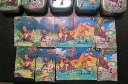 Pokemon TCG Crown Zenith Mini Tin, Art Cards & Stickers Set Complete Set Of 5 - Image 2