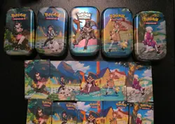 Pokemon TCG Crown Zenith Mini Tin, Art Cards & Stickers Set Complete Set Of 5 - Image 3