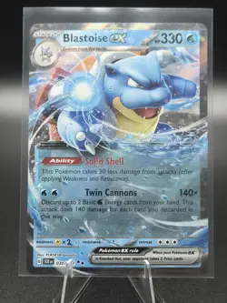 Blastoise ex 030/142 Sv07: Stellar Crown Holo - Pokemon TCG - NM - Image 1