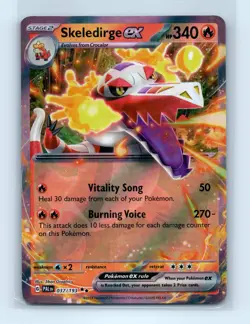 Pokemon tcg SV02: Paldea Evolved Skeledirge ex Near Mint or Better - Image 1