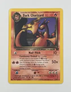 (See Corner) Dark Charizard 21/82 Team Rocket Unlimited Rare WOTC Pokemon - Image 1