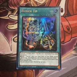 Yugioh Runick Tip MP23-EN241 Secret Rare 1st Ed NM - Image 1
