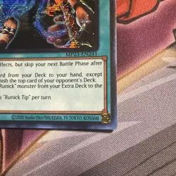 Yugioh Runick Tip MP23-EN241 Secret Rare 1st Ed NM - Image 5