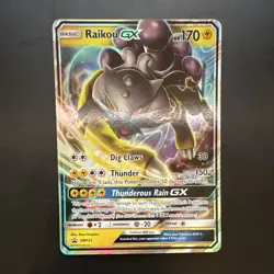 The Pokemon Company Raikou GX SM121 SM Promo Holo 170 HP Basic ENG 2018 - Image 1