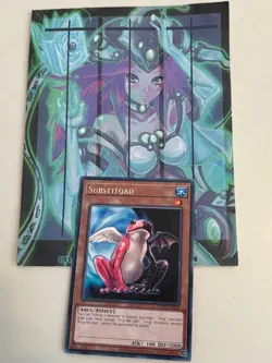 Yugioh 1x Substitoad Rare Light of Destruction LODT-EN028 2020 Reprint NM - Image 1