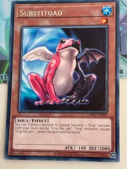 Yugioh 1x Substitoad Rare Light of Destruction LODT-EN028 2020 Reprint NM - Image 2