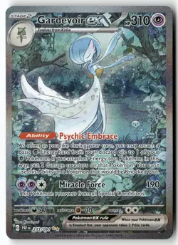 GARDEVOIR EX 233/091 SPECIAL ILLUSTRATION RARE PALDEAN FATES POKEMON NEAR MINT - Image 1