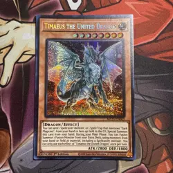 *** TIMAEUS THE UNITED DRAGON *** 1ST EDITION PRISMATIC RARE MP23-EN003 YUGIOH! - Image 1