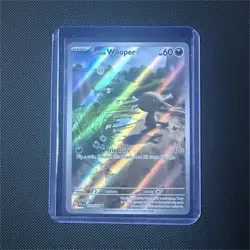 Pokemon TCG Paldean Wooper Illustration Rare Full Art Holo 102/193 English - Image 1