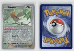 Spearow #021/165 SV Scarlet & Violet 151 Common Reverse Holo Pokemon TCG NM - Image 3