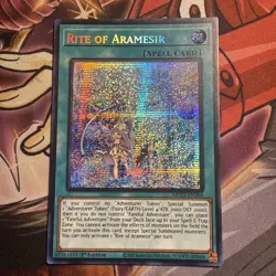 Yugioh Rite of Aramesir Prismatic Secret MP23-EN264 1st Near Mint - Image 1