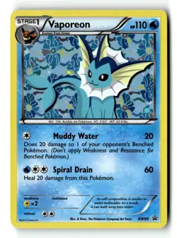 Pokemon Card Vaporeon - Holo LP Black and White Promos BW89 - Image 1