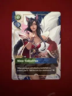 Ahiri - Nine-Tailed Fox METAL Foil Prize Wall Card - English - Image 1