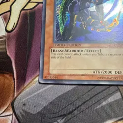 Vintage Yugioh Panther Warrior CT2-EN006 Limited Edition Secret Rare Card HP - Image 4