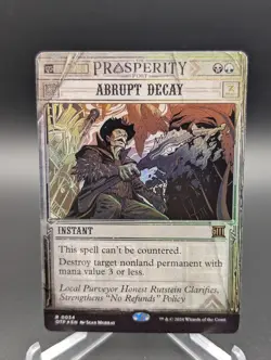 Abrupt Decay Outlaws of Thunder Junction: Breaking News Foil - Image 1