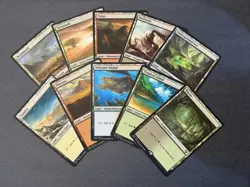 True Dual Land Proxies Set Of 10 MTG Alt Art - Image 1