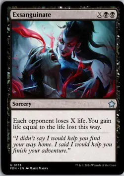 Exsanguinate 173 Uncommon Foundations Magic: The Gathering Near Mint - Image 1