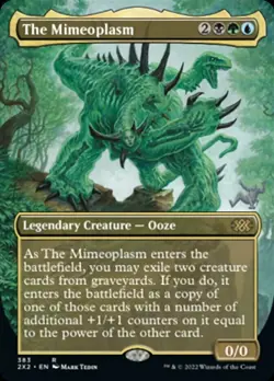*FOIL BORDERLESS* The Mimeoplasm - Double Masters 2022 (R) - MTG - Image 1