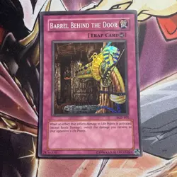 Yugioh Barrel Behind The Door PGD-095 Super Rare 1st Ed MP - Image 1