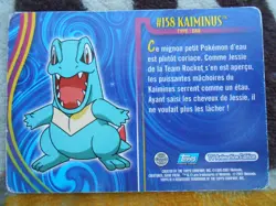 KAIMINUS #158 - TOPPS TV ANIMATION EDITION 2001 - POKEMON - TRES BON ETAT - Image 4
