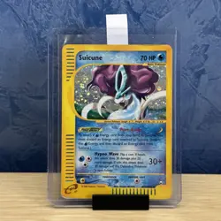 Pokemon Card 2002 Aquapolis Suicune H25/H32 Vintage Holo Rare ENG E-Series - Image 1
