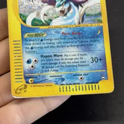 Pokemon Card 2002 Aquapolis Suicune H25/H32 Vintage Holo Rare ENG E-Series - Image 4